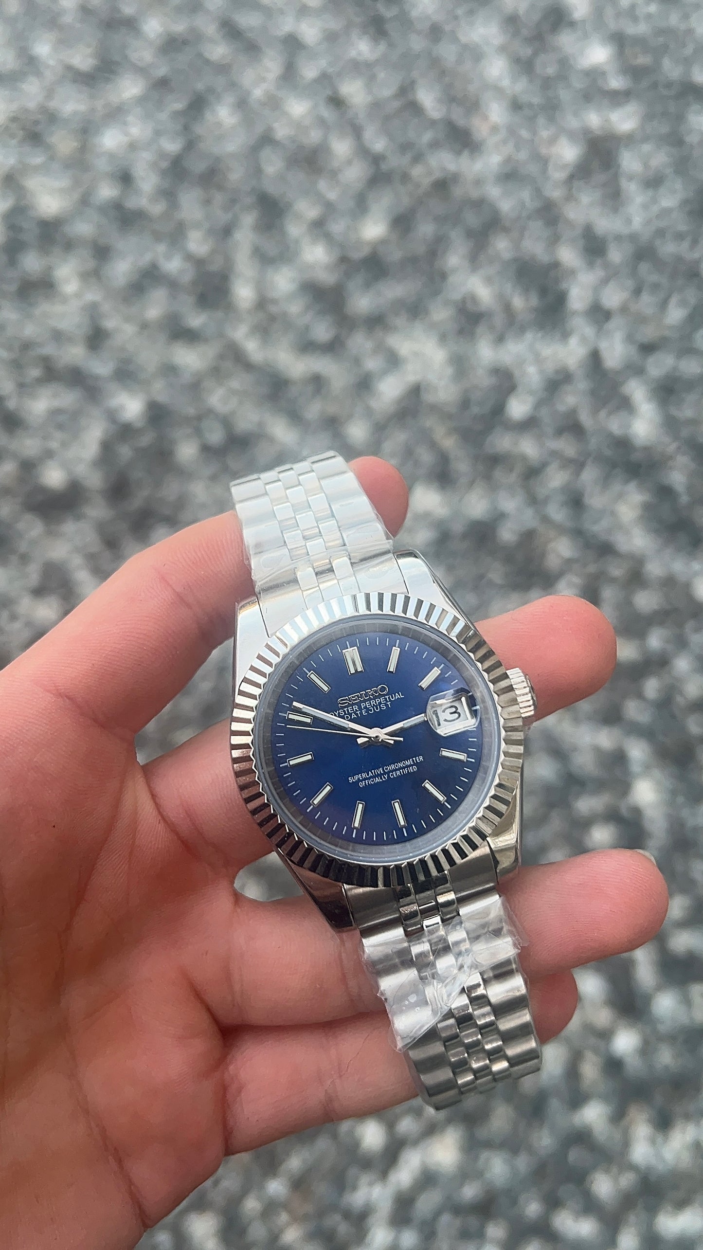 Seikojust - Blue dial
