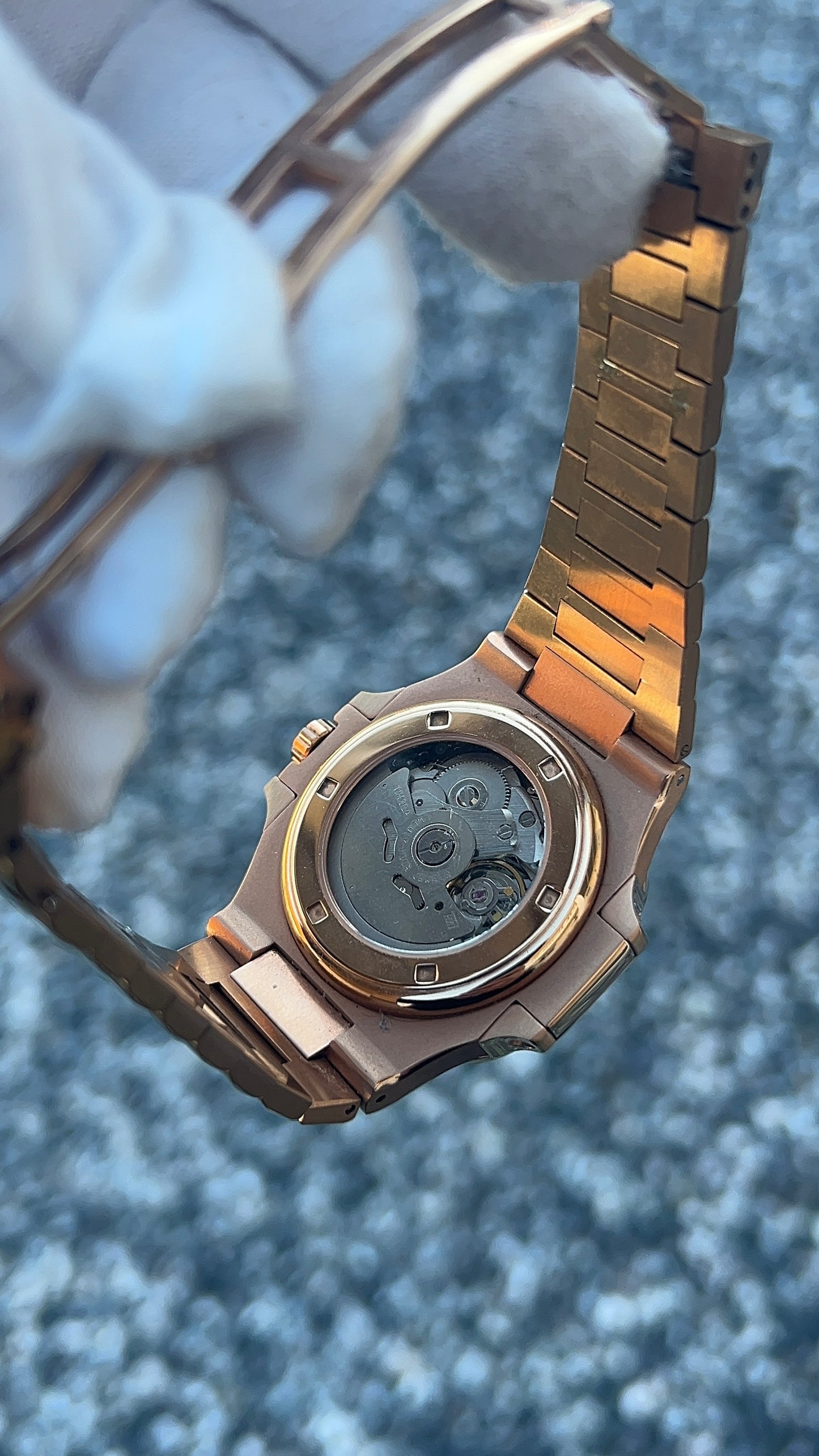 Nautilus - Open heart rosegold