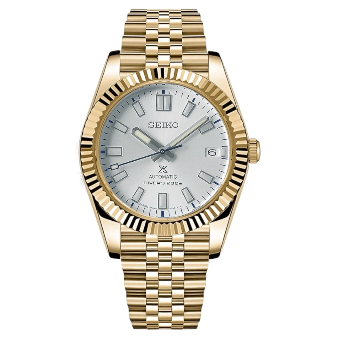Prospex Mod - Date Gold White