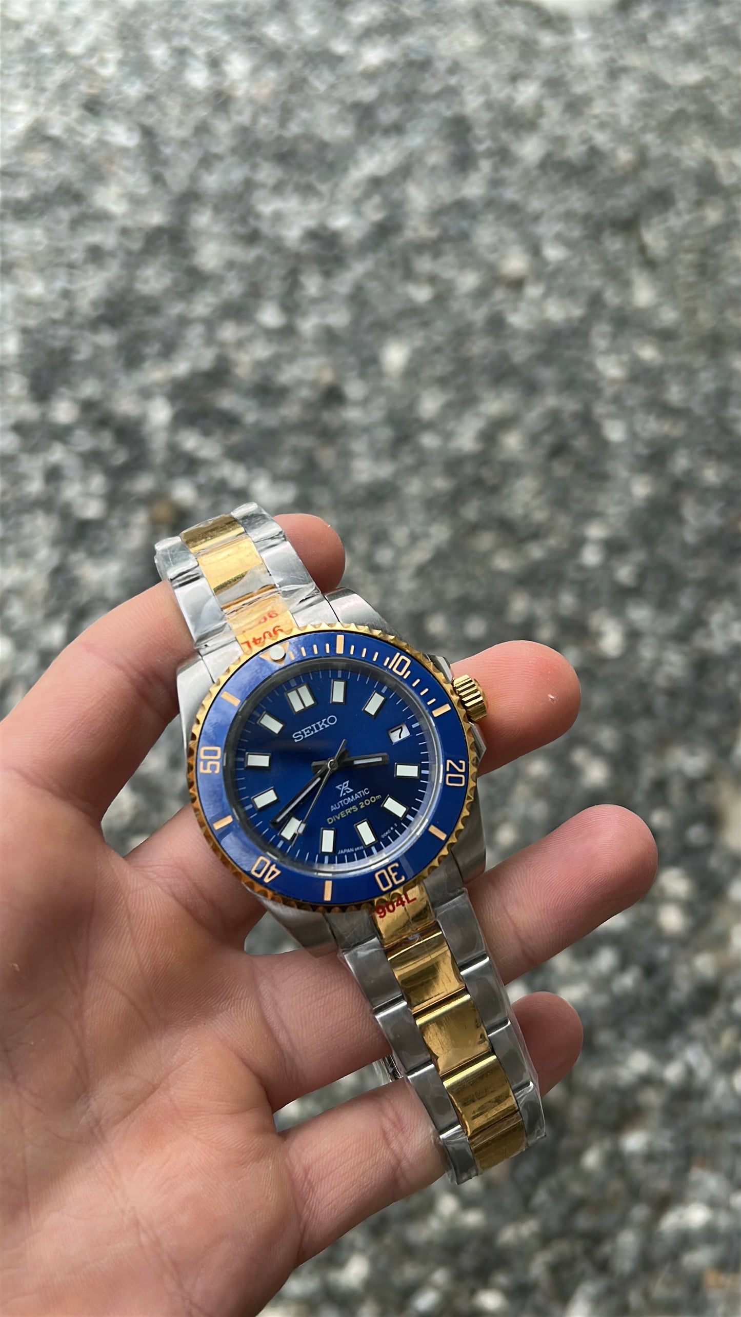 Prospex Mod - Sub Blue Gold
