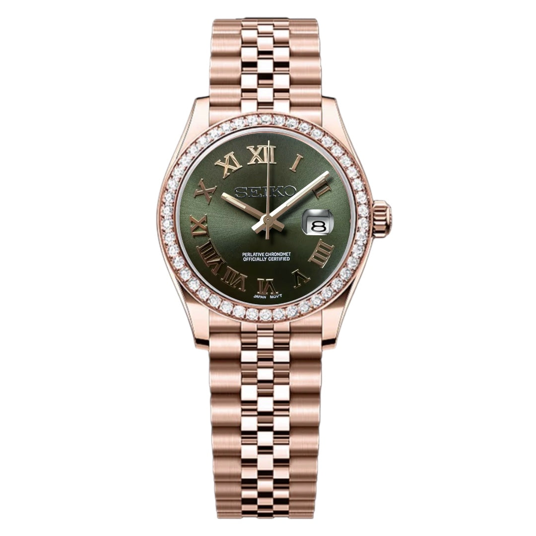 Seikojust - Ladies Green Gold Roman
