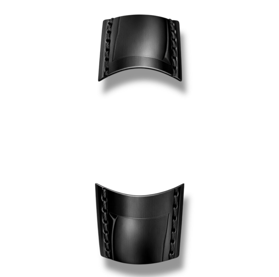 Leather Strap Black / Brown – 17–22 mm