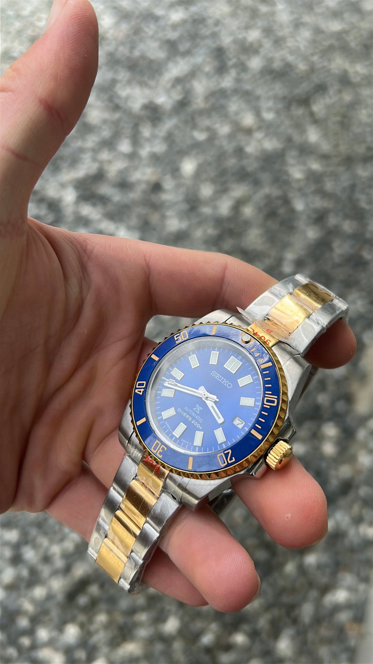 Prospex Mod - Sub Blue Gold