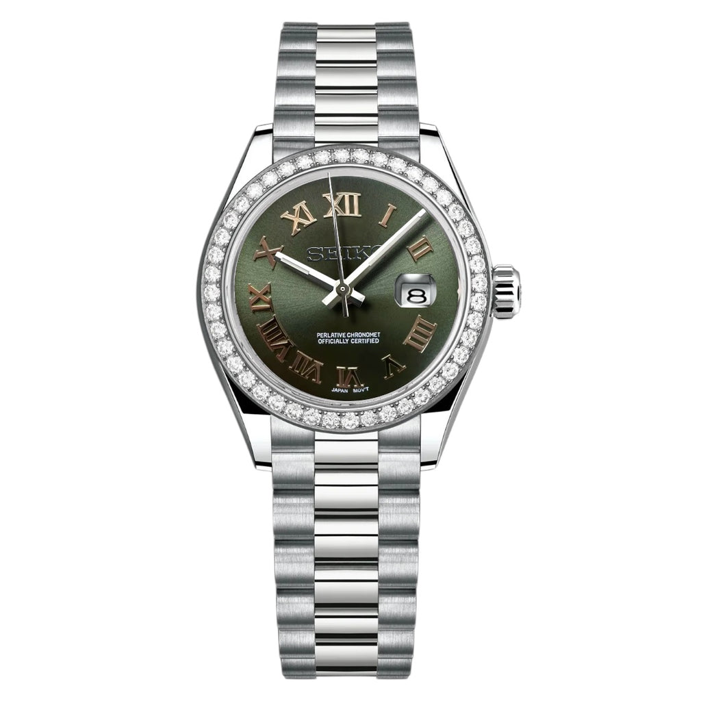 Seikojust - Ladies Green Roman Gold