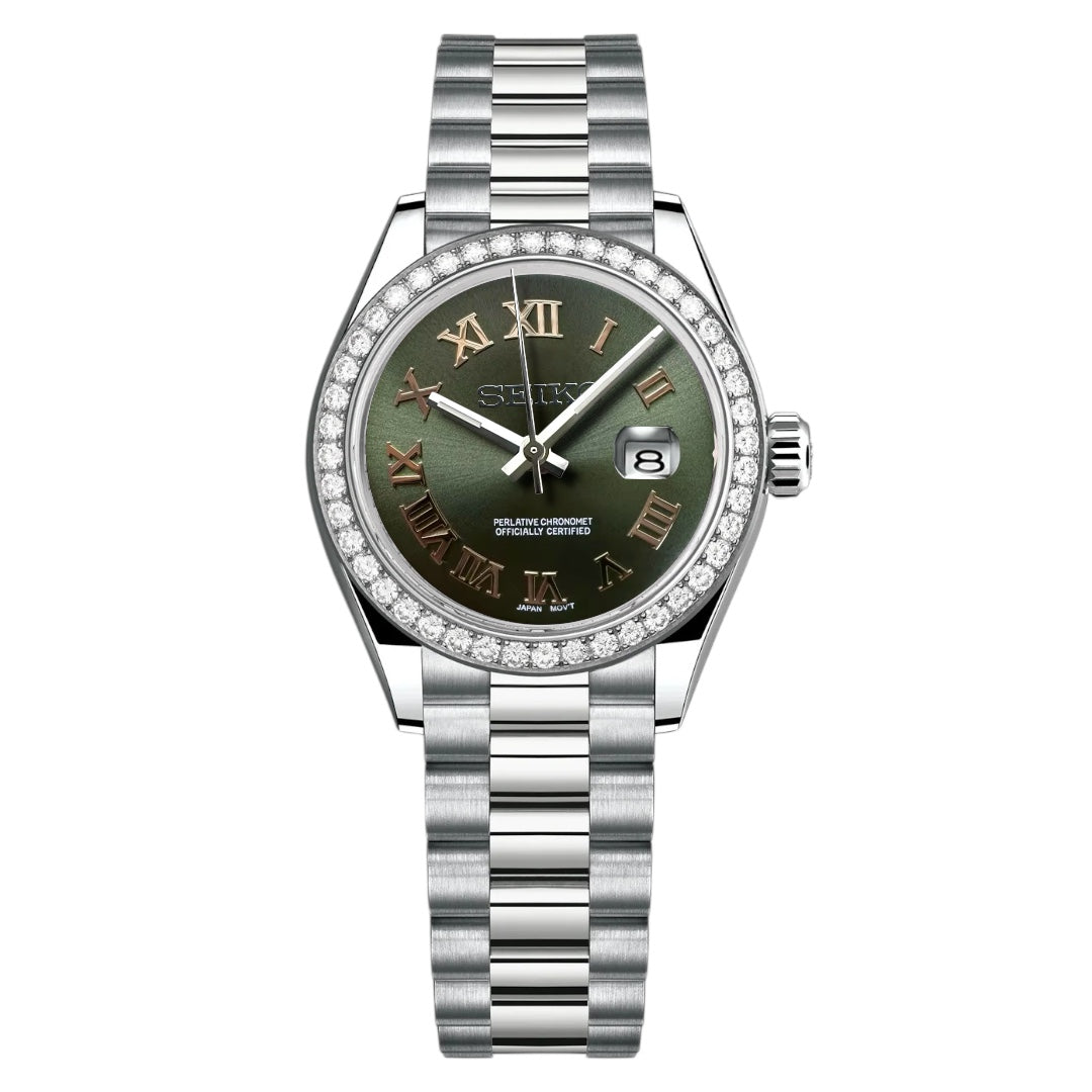Seikojust - Ladies Green Roman Gold