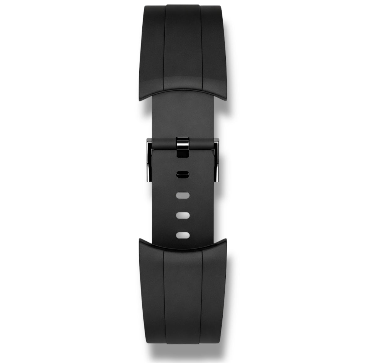 Black Rubber Strap – 18–22 mm