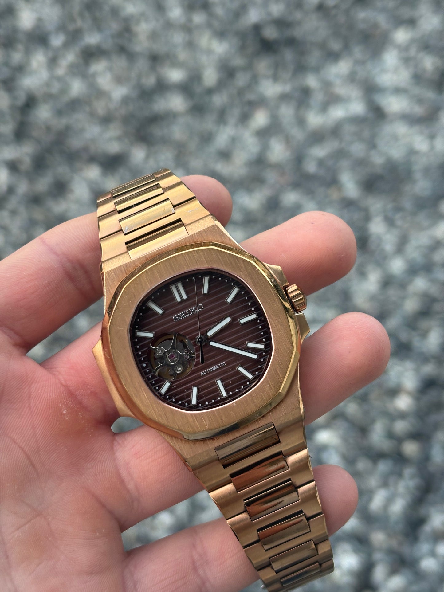 Nautilus - Open heart rosegold