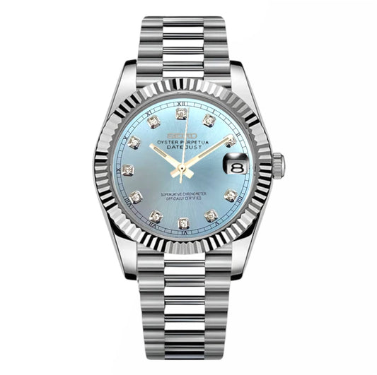 Seikojust - Baby Blue Presidental Diamond