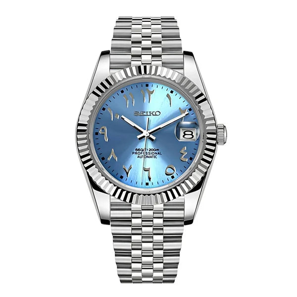 Date - baby blue arabic dial